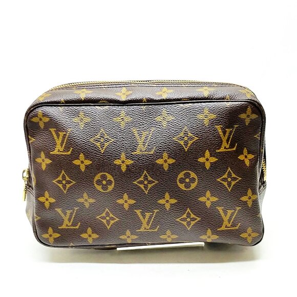 Louis Vuitton LV Cosmetic Pouch TrousseToilette 23 Brown Monogram 550-053125 - Picture 1 of 13